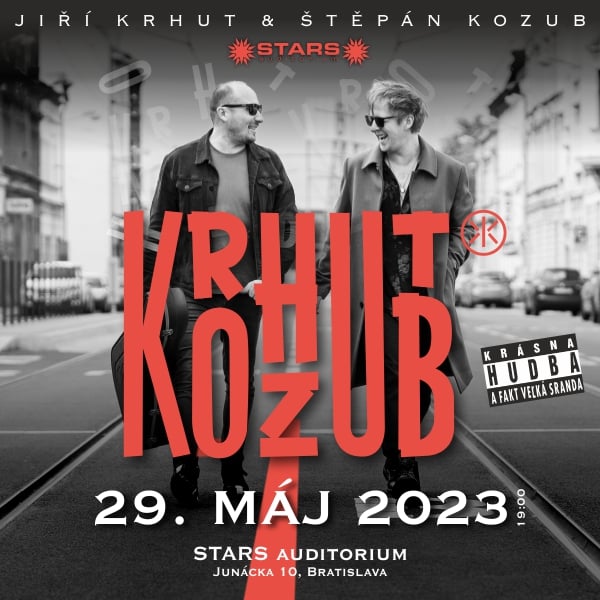 Štěpán Kozub a Jiří Krhut v STARS auditoriu v Bratislave