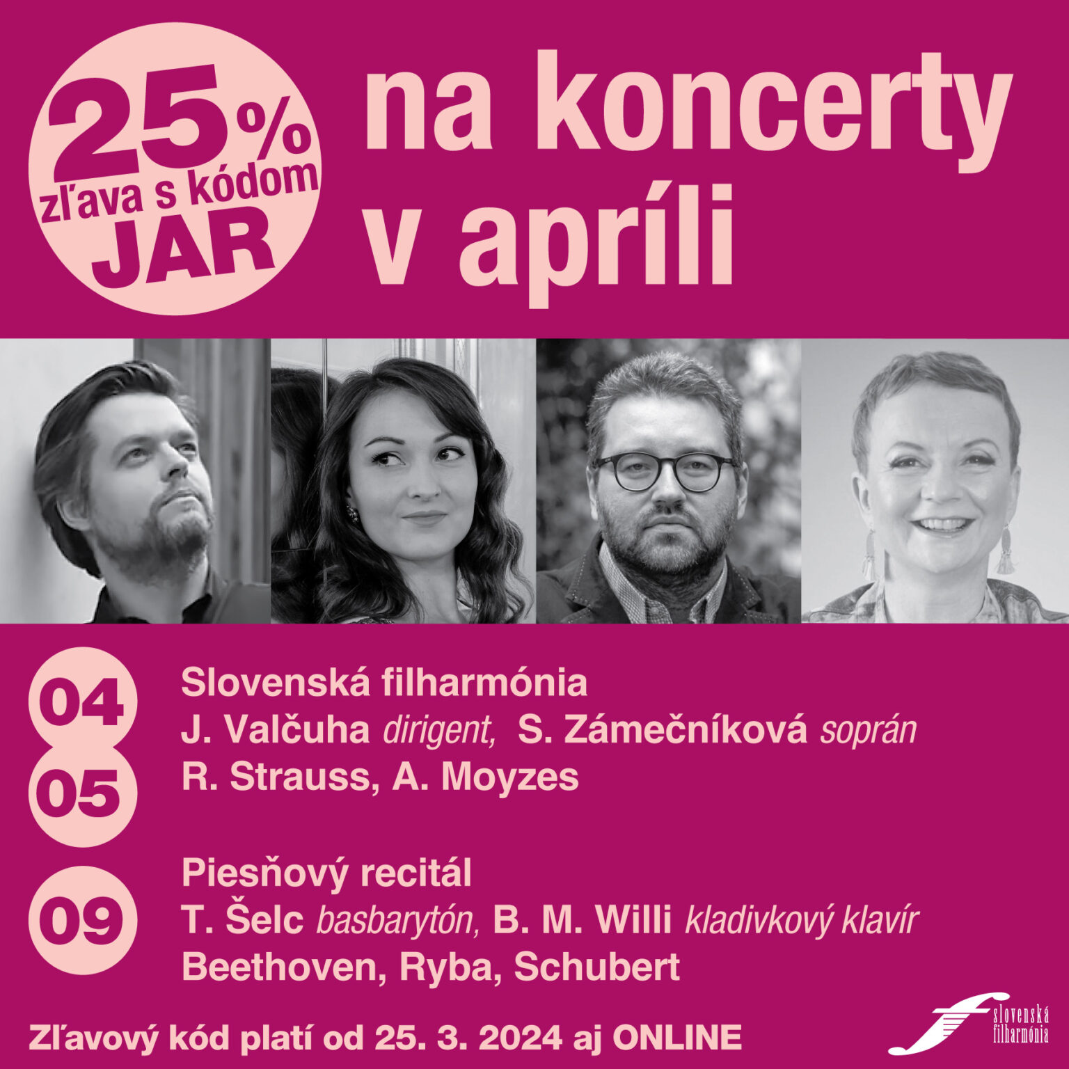Slovenská filharmónia - zľava s kódom JAR