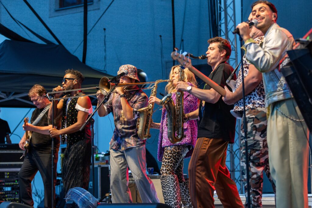 Candy Dulfer & Band a Áron Hodek, Zámok Šimák / Foto: Peter Ševčík