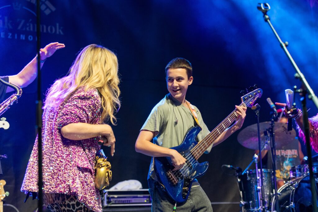 Candy Dulfer & Band a Áron Hodek, Zámok Šimák / Foto: Peter Ševčík