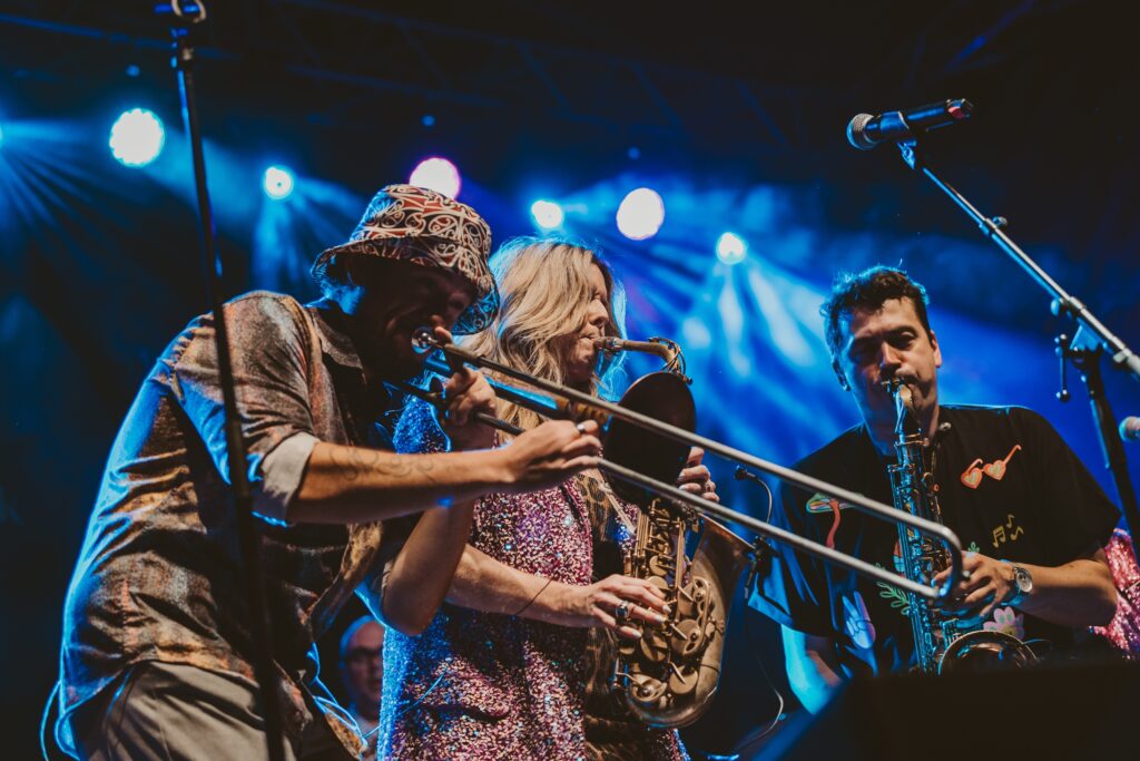 Candy Dulfer & Band a Áron Hodek, Zámok Šimák / Foto: Peter Ševčík