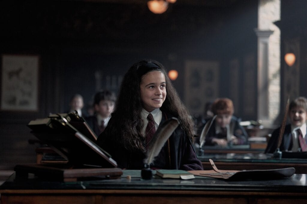Arabella Stanton ako Hermiona Grangerová / Zdroj: HBO