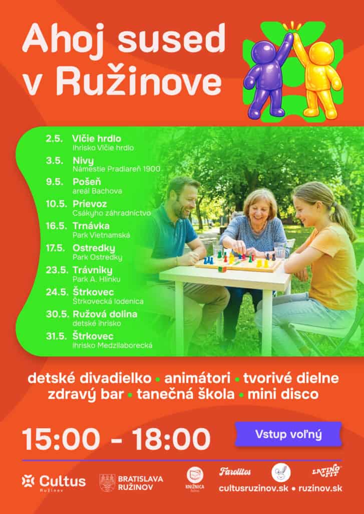 Ahoj sused! / Zdroj foto: CULTUS Ružinov s.r.o.